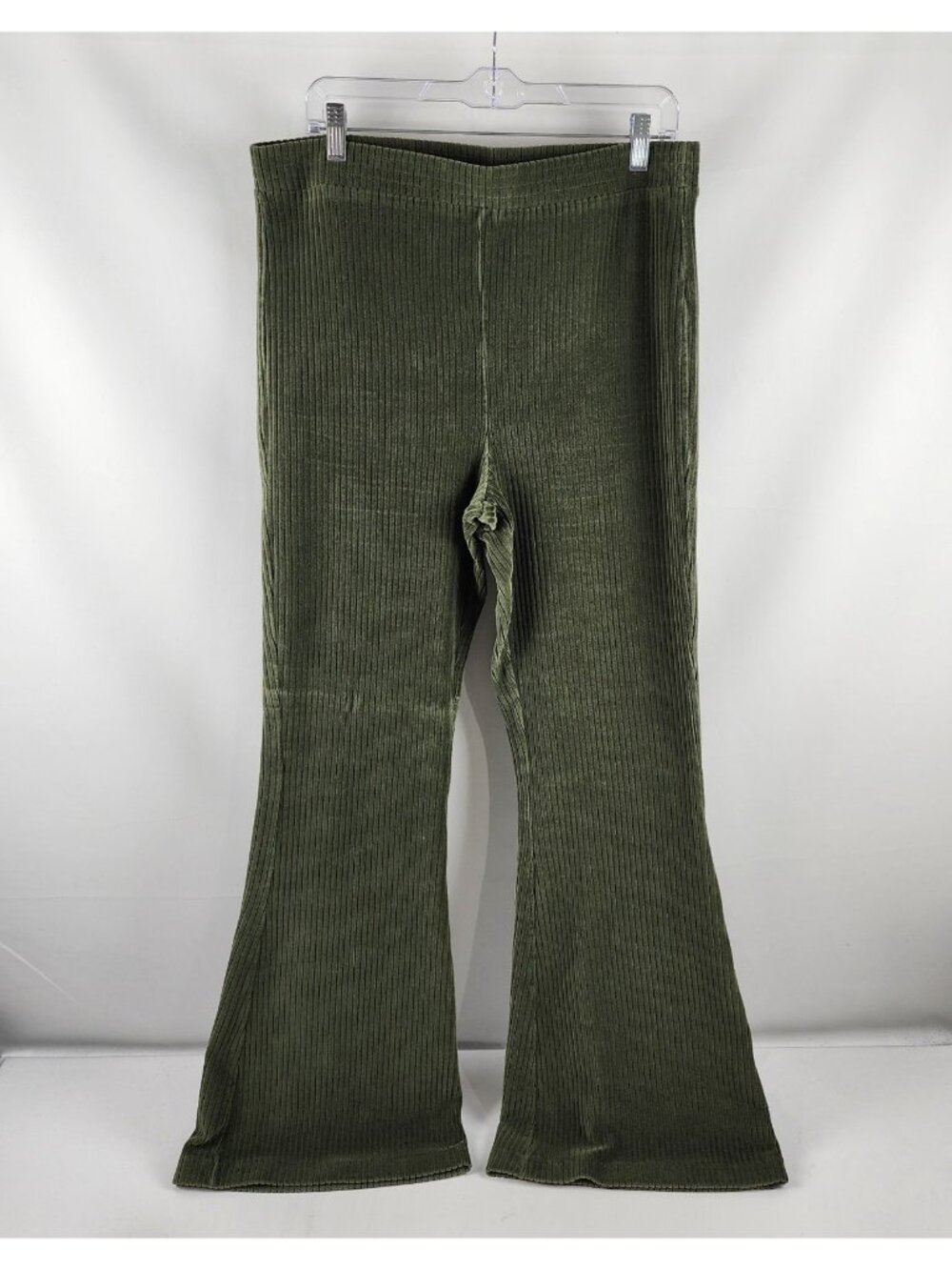 Aerie Pants Womens XL Green Wide Leg Wale Lounge Pants (32x32) - Picture 1 of 8